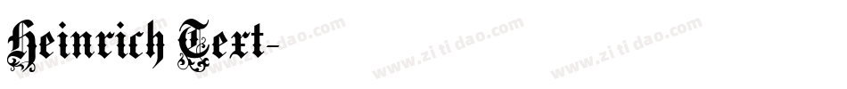 Heinrich Text字体转换
